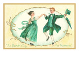 St Patricks Day  Dancing Couple