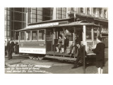 Cable Car on Turn Table  San Francisco  California