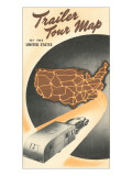 Trailer Tour Map of the United States