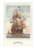 Square-Rigged Sailing Ship  Galleon