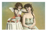 Victorian Mother and Child as Cupid