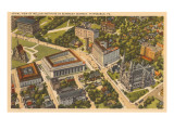 Aerial View of Mellon Institute  Pittsburgh  Pennsylvania