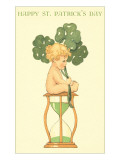Happy St Patrick's Day  Baby on Hourglass