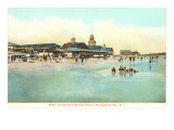 Beach and Pavilion  Narragansett Pier  Rhode Island