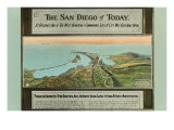 Early Map of San Diego  California