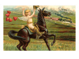 To My Valentine  Cupid on Horse
