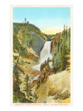 Great Fall from Red Rock  Yellowstone National Park
