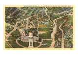 Aerial View  State Capitol  Salt Lake City  Utah