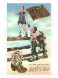 Advertisement for Children's Cowboy Boots