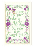 The Man who Never Makes a Mistake  Slogan