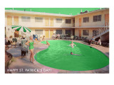 Swimming Pool with Green Water