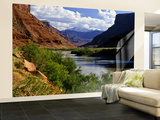 River Valley With View of Fisher Towers and La Sal Mountains  Utah  USA