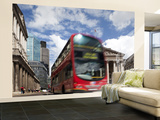 Double-Decker Bus in Threadneedle Street  Centre of the Finacial District