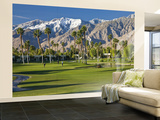 Desert Princess Golf Course and Mountains  Palm Springs  California  USA
