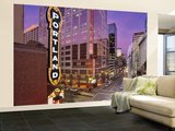 Portland Sign at the Arlene Schnitzer Concert Hall on Broadway  Portland  Oregon  USA