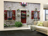 Fisherman's House Decorated with Flowers in Fishing Village of Piriac Sur Mer