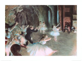 The Rehearsal of the Ballet on Stage  c1874