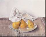 Three Pears On a Plate
