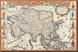 Antique Map  Asia  1626
