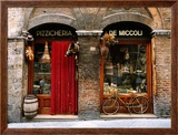 Bicycle Parked Outside Historic Food Store  Siena  Tuscany  Italy