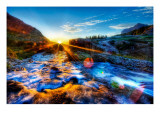 The River's Cool Morning Spray on my Lens