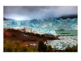 Approaching the Glacier after a Stormy Sunrise