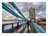 Crossing Tower Bridge in the Rain