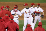 Milwaukee Brewers v St Louis Cardinals - Game Five  St Louis  MO - October 14: Albert Pujols
