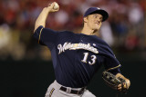 Milwaukee Brewers v St Louis Cardinals - Game Five  St Louis  MO - October 14: Zack Greinke