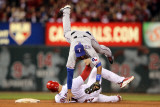Texas Rangers v St Louis Cardinals  St Louis  MO - Oct 27: Elvis Andrus and Matt Holliday