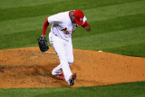 Milwaukee Brewers v St Louis Cardinals - Game Four  St Louis  MO - October 13: Arthur Rhodes
