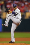 Milwaukee Brewers v St Louis Cardinals - Game Three  St Louis  MO - October 12: Yovani Gallardo