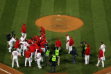 2011 World Series Game 6 - Texas Rangers v St Louis Cardinals  St Louis  MO - Oct 27: David Freese