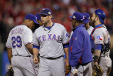 Texas Rangers v St Louis Cardinals  St Louis  MO - Oct 27: Colby Lewis and Ron Washington