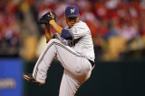 Milwaukee Brewers v St Louis Cardinals - Game Three  St Louis  MO - October 12: Yovani Gallardo