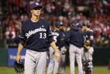Milwaukee Brewers v St Louis Cardinals - Game Five  St Louis  MO - October 14: Zack Greinke