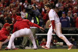 2011 World Series Game 6 - Texas Rangers v St Louis Cardinals  St Louis  MO - Oct 27: David Freese
