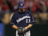 Milwaukee Brewers v St Louis Cardinals - Game Five  St Louis  MO - October 14: Zack Greinke