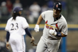 Cardinals v Milwaukee Brewers - G Six  Milwaukee  WI - Oct 16: Albert Pujols and Rickie Weeks