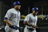 Texas Rangers v Detroit Tigers - Game Four  Detroit  MI - October 12: Nelson Cruz and Adrian Beltre