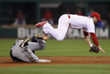Milwaukee Brewers v Cardinals - G Five  St Louis  MO - Oct 14: Nick Punto and Carlos Gomez