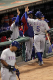 Texas Rangers v St Louis Cardinals  St Louis  MO - Oct 27: Ian Kinsler and Ron Washington