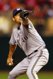 Milwaukee Brewers v St Louis Cardinals - Game Three  St Louis  MO - October 12: Takashi Saito