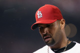 Milwaukee Brewers v St Louis Cardinals - Game Three  St Louis  MO - October 12: Albert Pujols