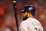Milwaukee Brewers v St Louis Cardinals - Game Three  St Louis  MO - October 12: Prince Fielder