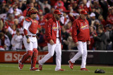 Rangers v Cardinals  St Louis  MO - Oct 27: Yadier Molina  Jaime Garcia and Dave Duncan