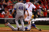 Texas Rangers v St Louis Cardinals  St Louis  MO - Oct 27: Matt Holliday and Michael Young