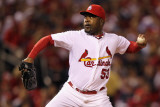 Milwaukee Brewers v St Louis Cardinals - Game Four  St Louis  MO - October 13: Arthur Rhodes