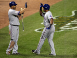 Texas Rangers v St Louis Cardinals  St Louis  MO - Oct 27: Adrian Beltre and Nelson Cruz