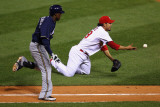 Brewers v St Louis Cardinals - G Four - Oct 13: Fernando Salas and Yuniesky Betancourt